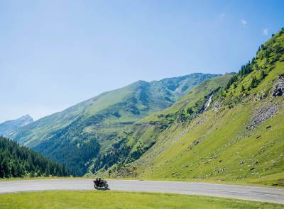 Motorradfahren Serfaus Bergpass