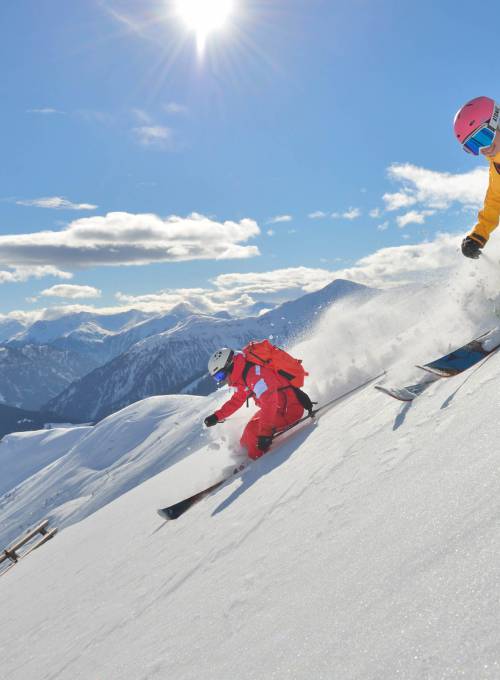 Ski fahren Skigebiet Serfaus
