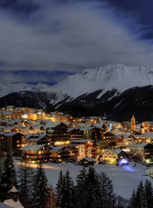 Serfaus Winter Abend